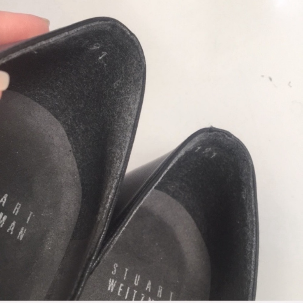 Stuart Weitzman Pointed Toe Heel With Heel Accent - image 6